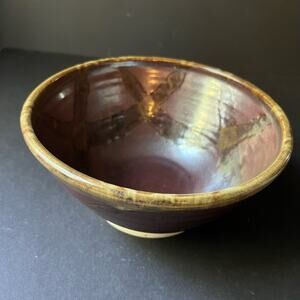 Vintage whitefish montana pottery bowl 8 inch serving
